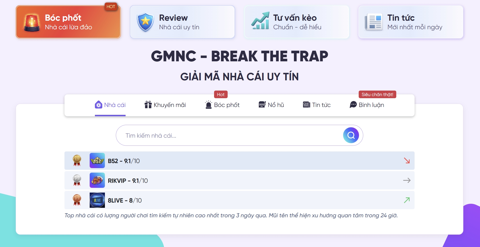 Các chuyên mục làm nên dấu ấn riêng của GMNC